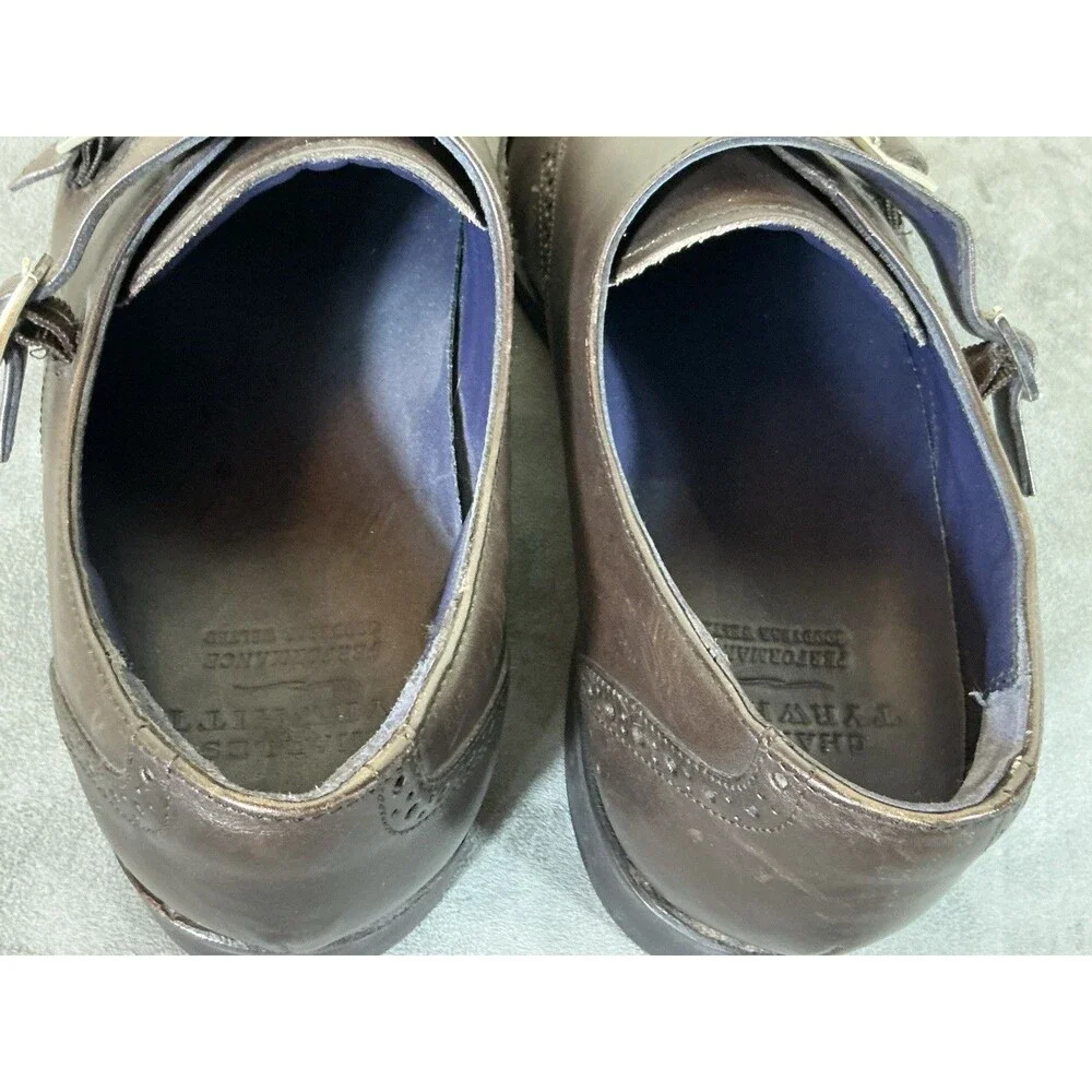 Charles Tyrwhitt Double Monkstrap Dress Shoes 44 F Fit Brown Size 11 UK 9.5